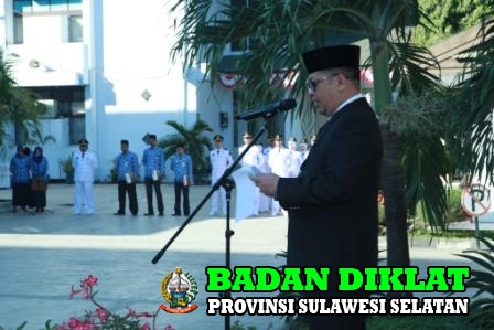 Pembacaan Pidato Seragam Gubernur Sulawesi Selatan